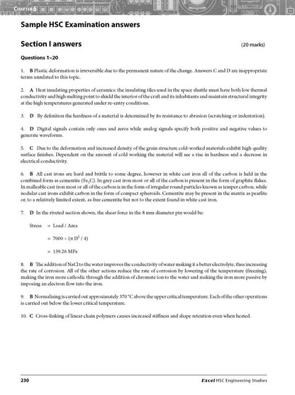 Excel HSC Year 12 Engineering Studies Study Guide