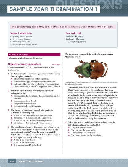 Excel HSC Year 11 Biology Study Guide