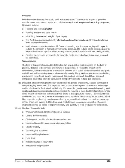 Excel HSC Year 12 Food Technology Study Guide