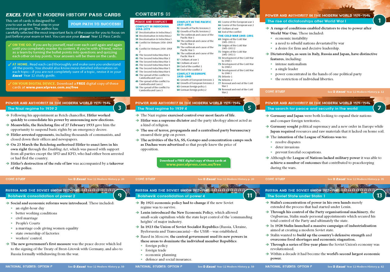 Excel HSC Year 12 Modern History Study Guide