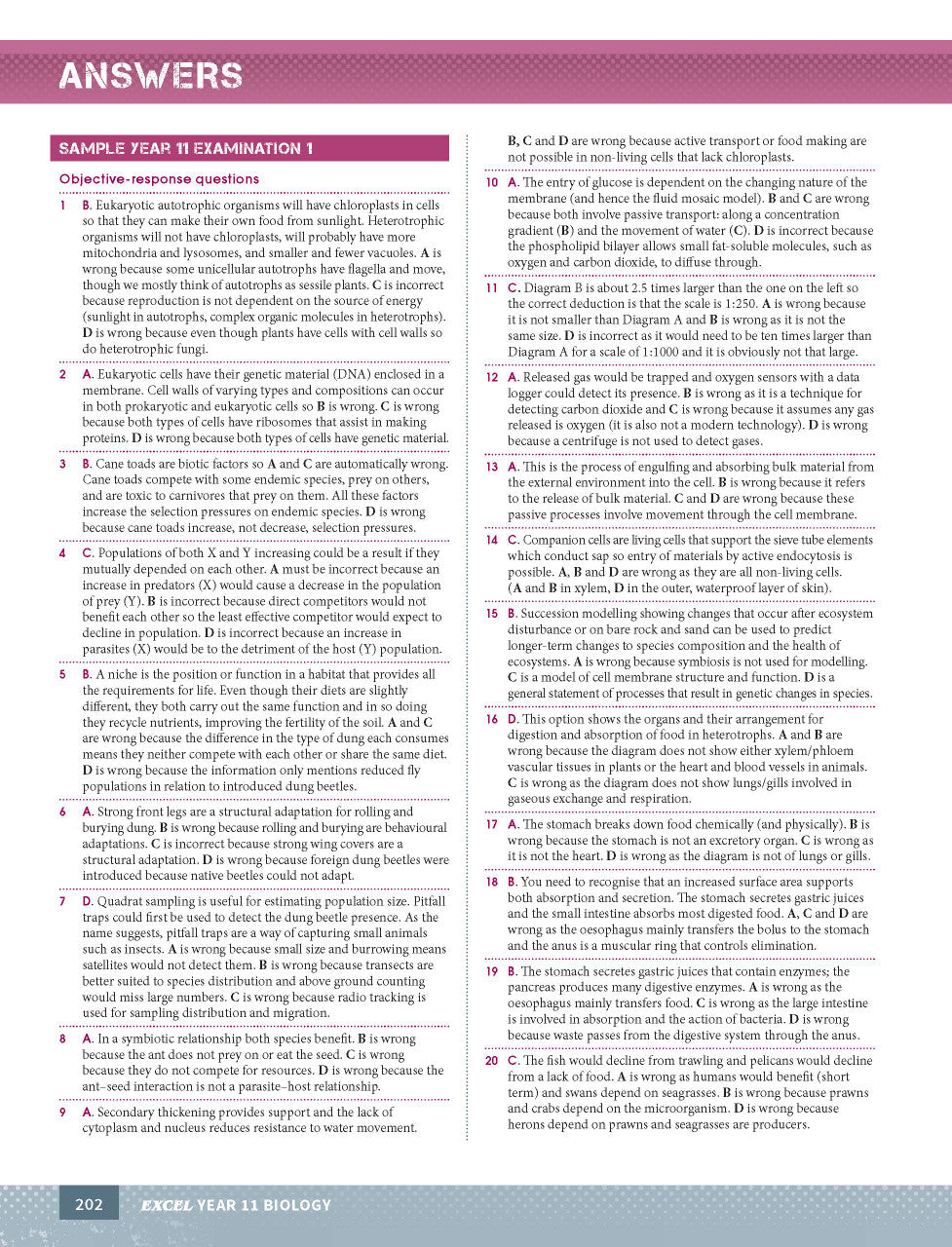 Excel HSC Year 11 Biology Study Guide