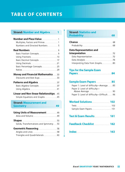 Excel SmartStudy - Mathematics Year 7