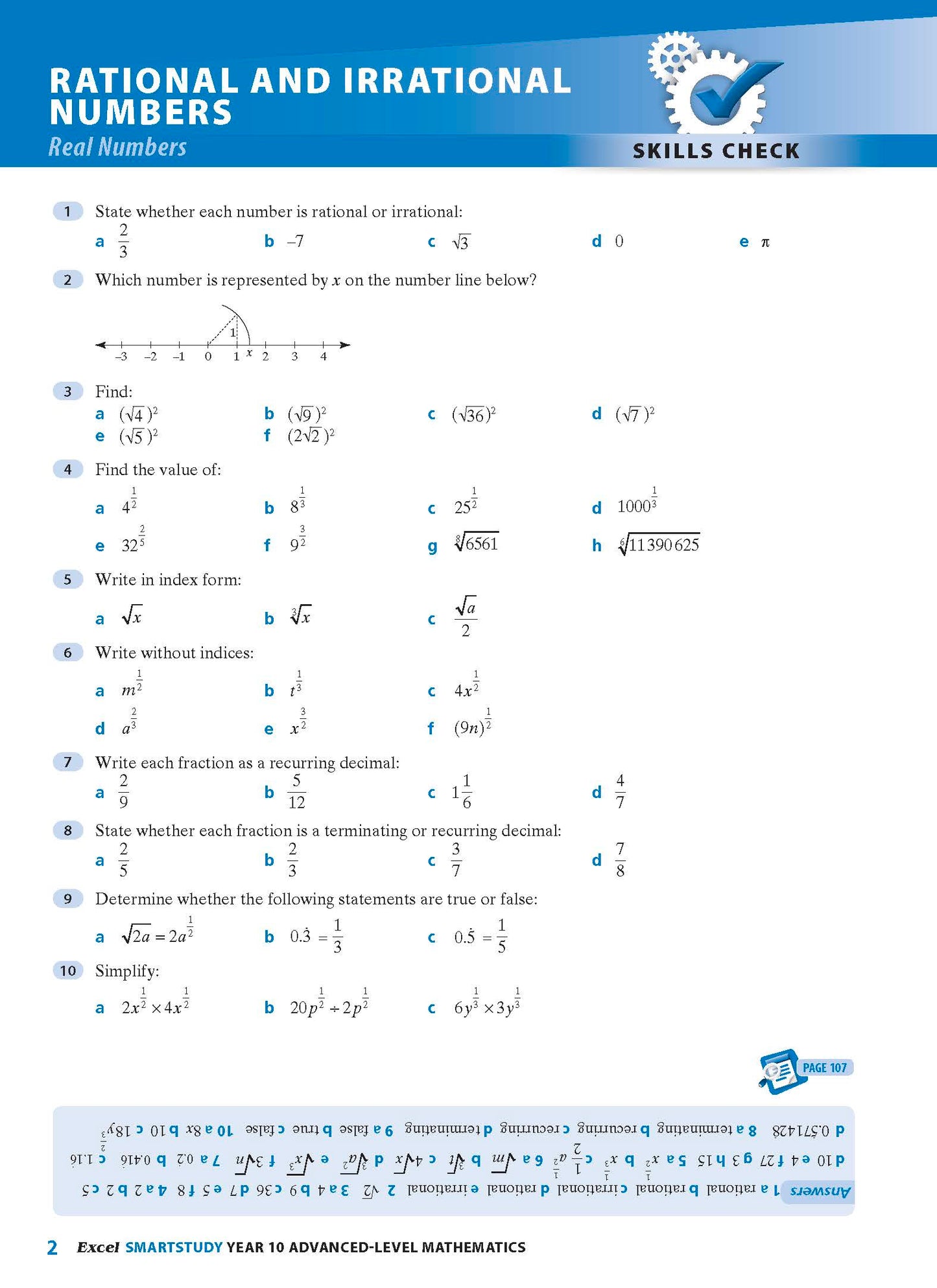 Excel SmartStudy - Advanced Mathematics Year 10