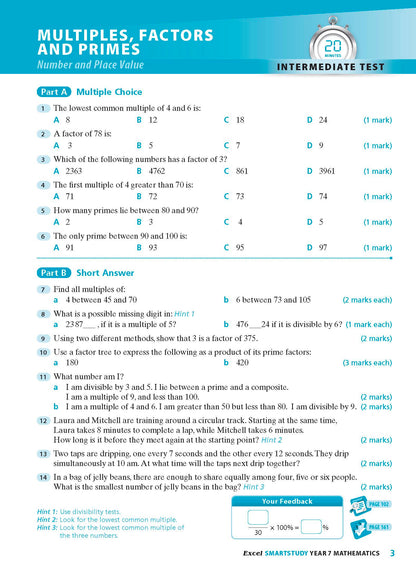 Excel SmartStudy - Mathematics Year 7