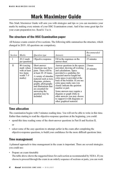 Excel Success One HSC Year 12 Biology (2025 Edition)
