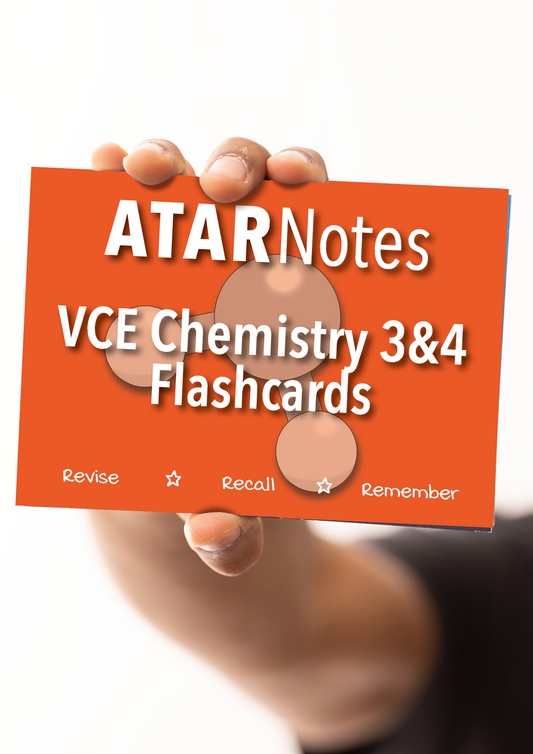 ATAR Notes Flashcards: VCE Chemistry 3&4