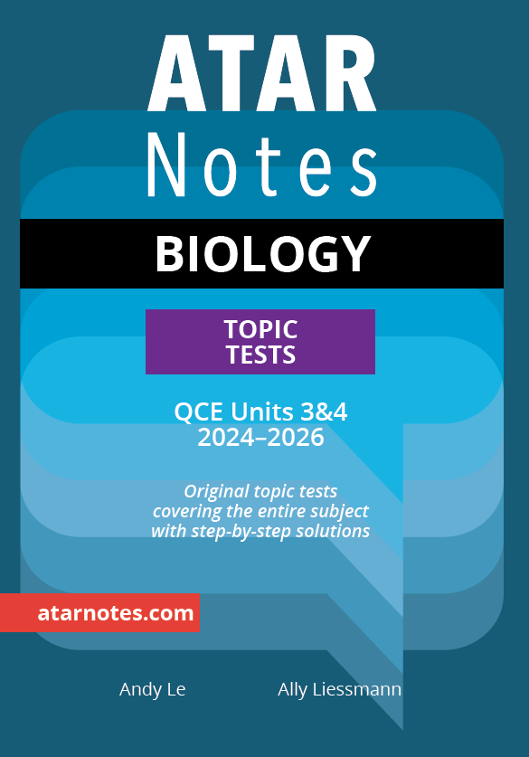 ATAR Notes QCE Biology 3&4 Topic Tests (2024-2025)