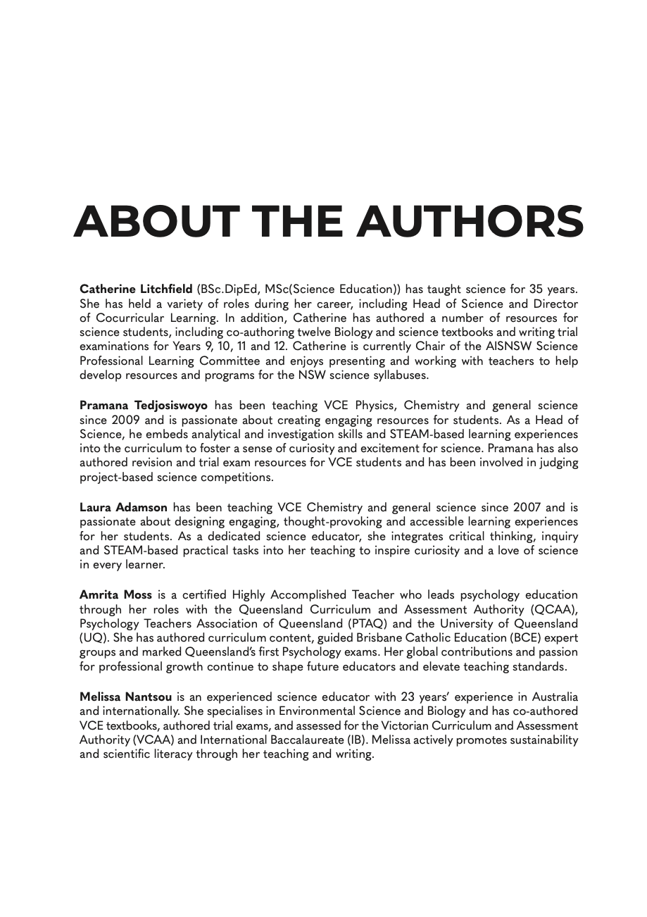 NICE Science: Years 11 and 12