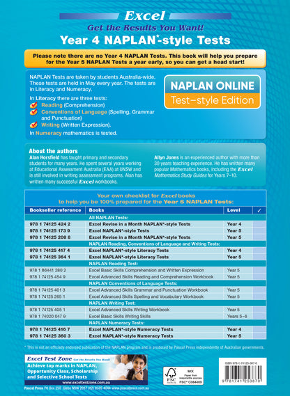 Excel Year 4 NAPLAN*-style Tests