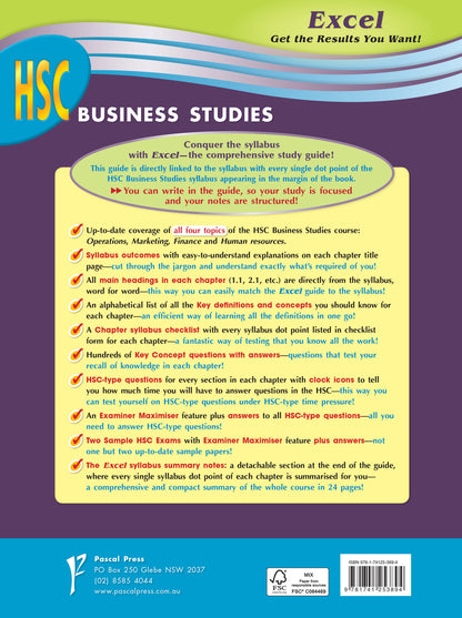 Excel HSC Year 11 Business Studies Study Guide