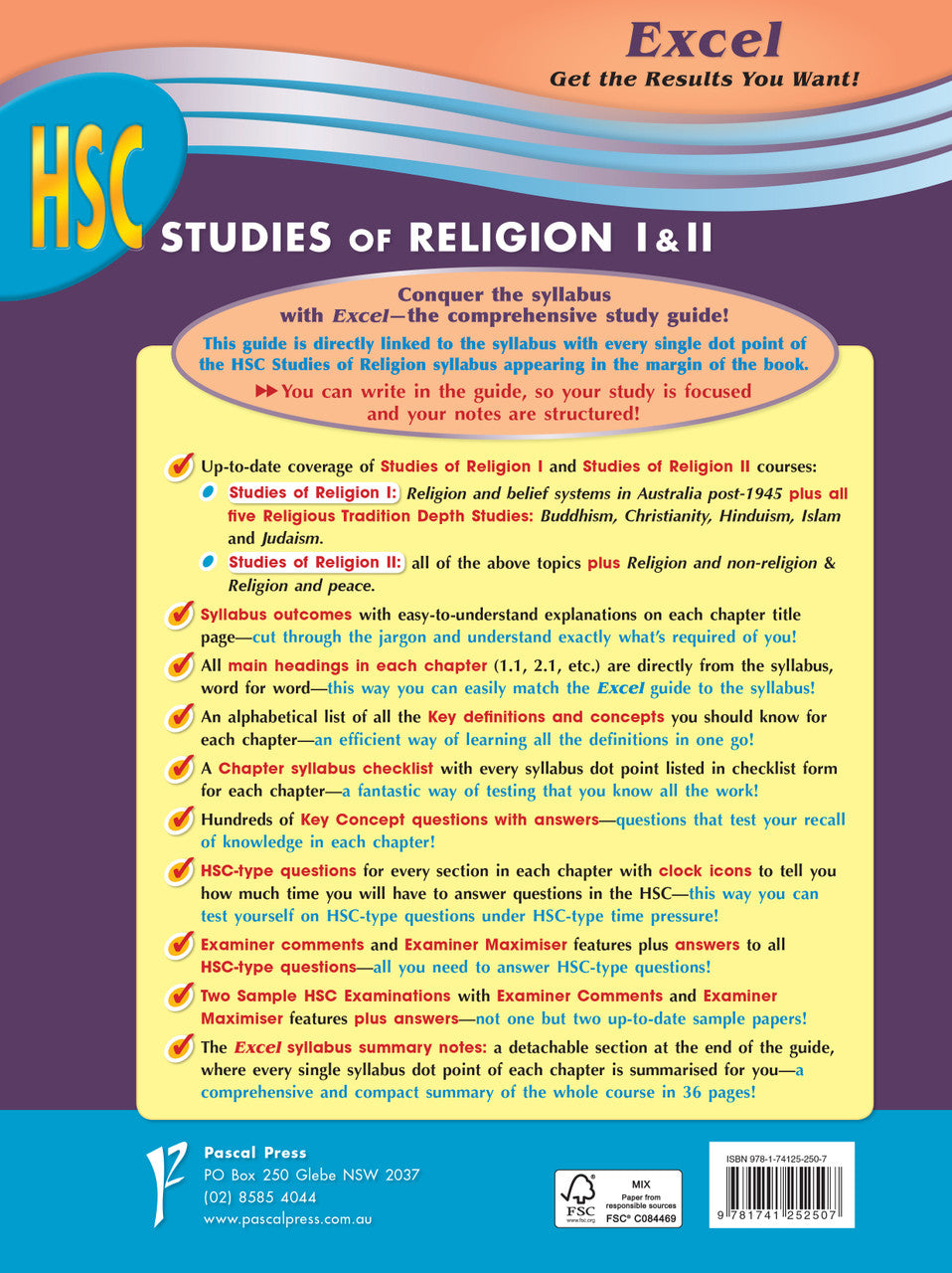 Excel HSC Year 12 Studies of Religion I and II Study Guide