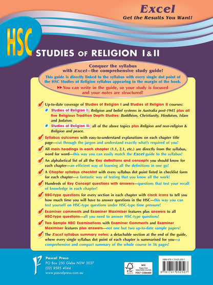 Excel HSC Year 12 Studies of Religion I and II Study Guide