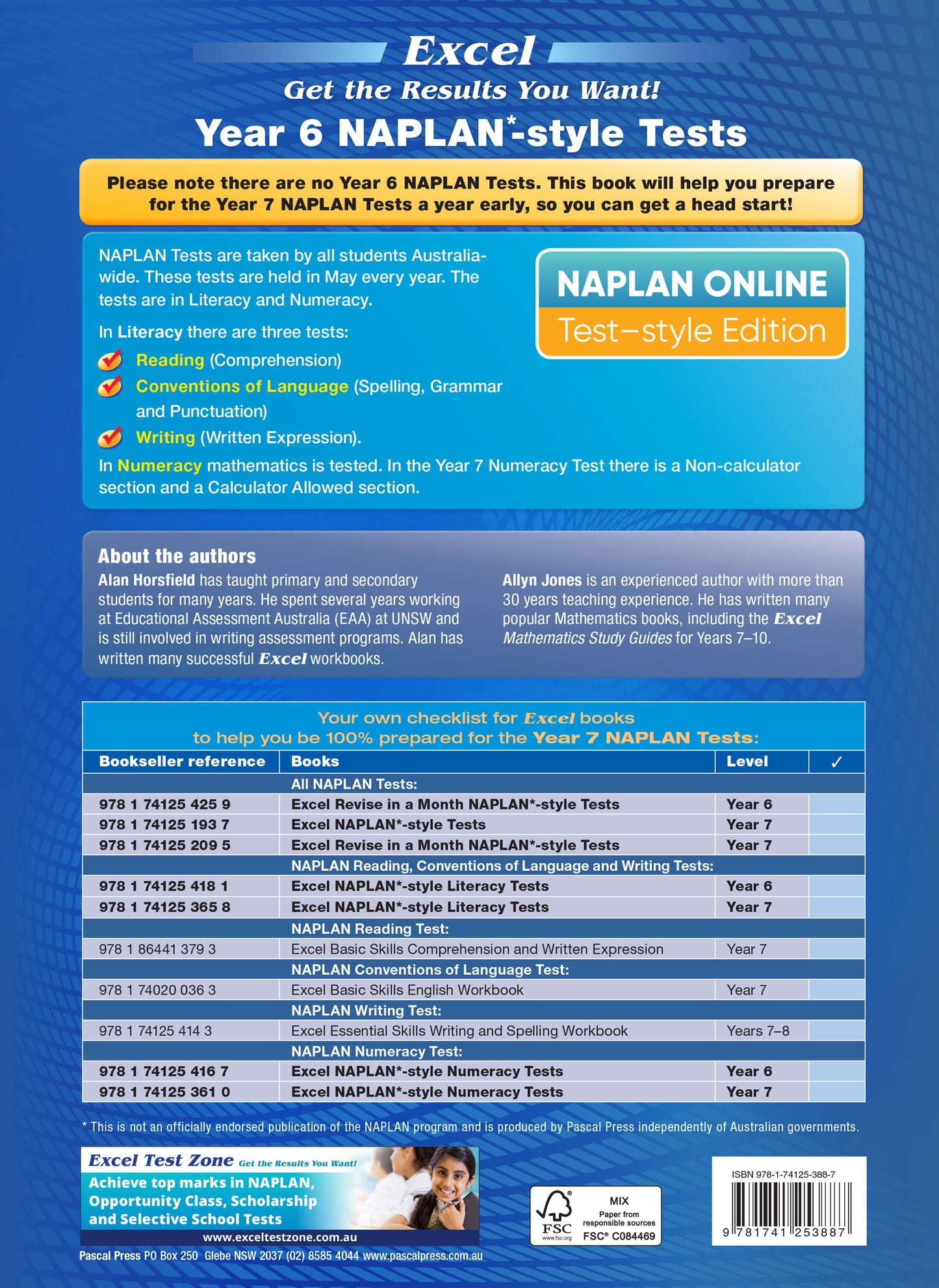 Excel Year 6 NAPLAN*-style Tests