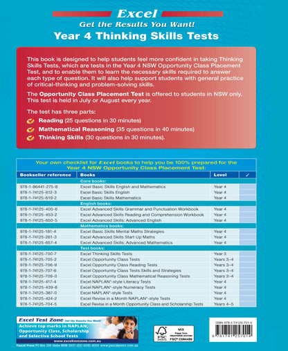 Excel Test Skills - Thinking Skills Tests Year 4