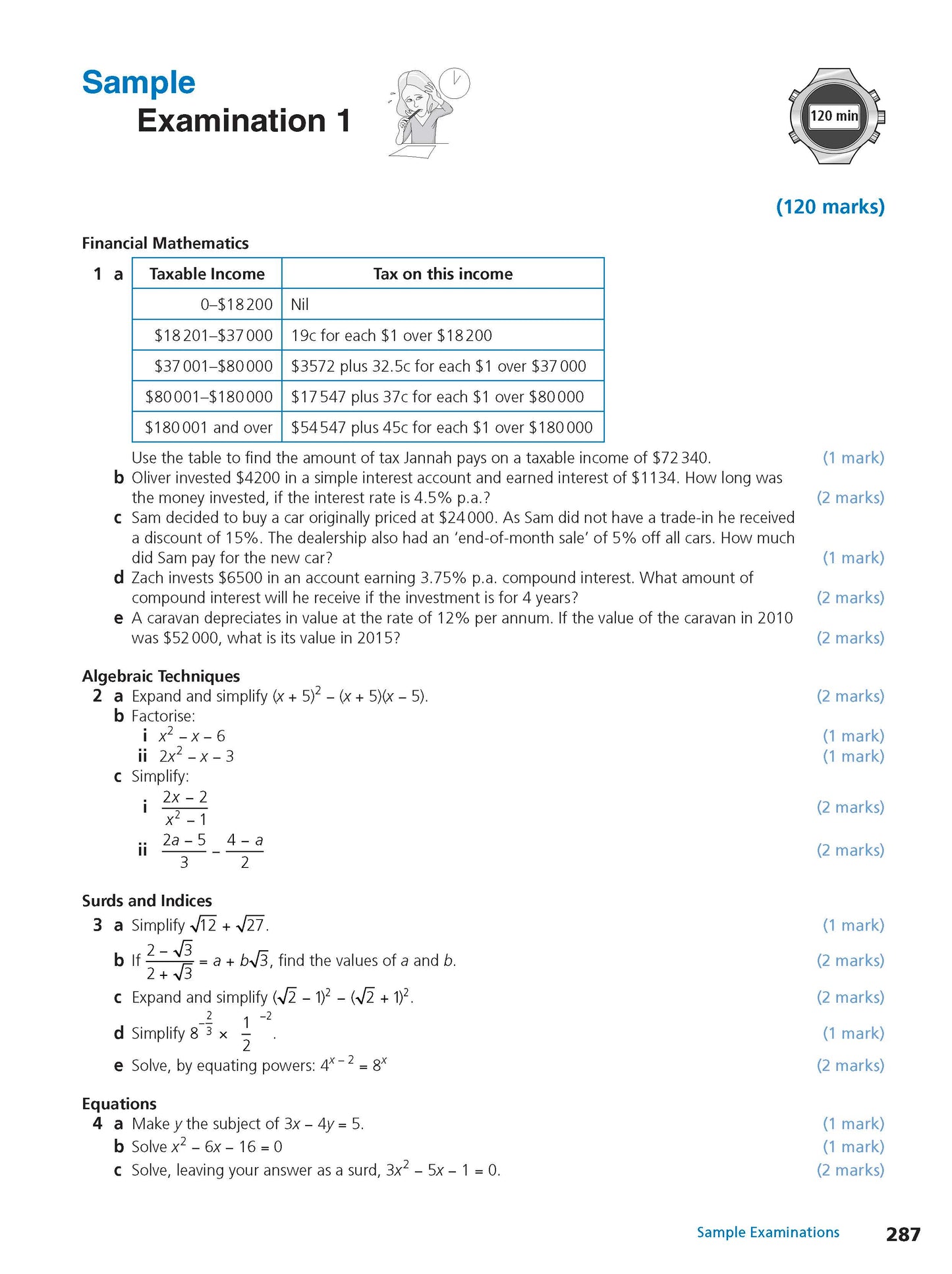 Excel Study Guide - Advanced Mathematics Years 9-10