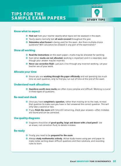 Excel SmartStudy - Mathematics Year 10