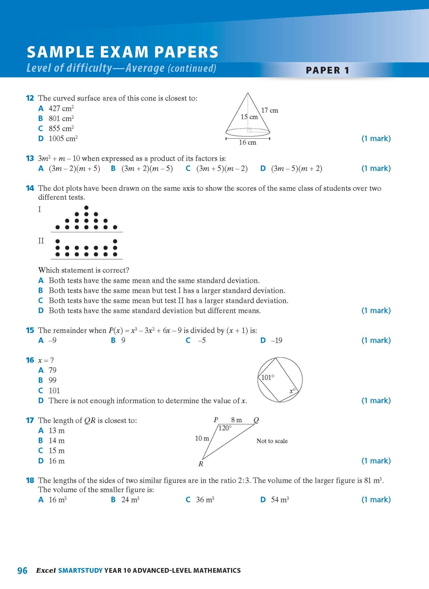 Excel SmartStudy - Advanced Mathematics Year 10
