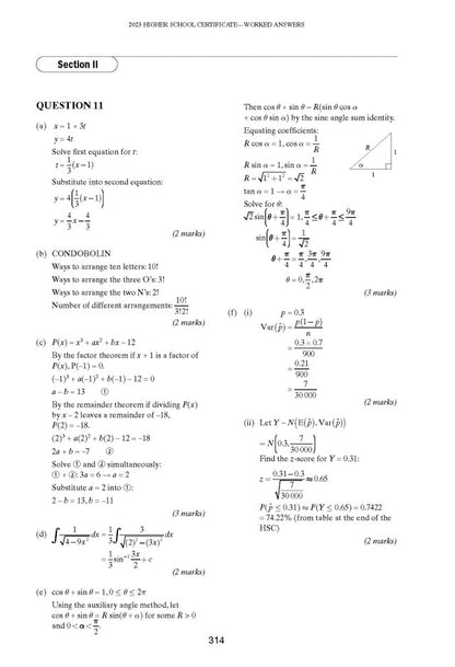 Excel Success One HSC Year 12 Mathematics Extension 1 (2025 Edition)