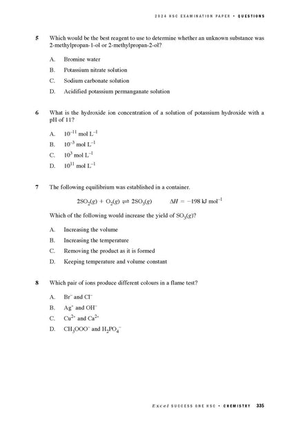 Excel Success One HSC Year 12 Chemistry (2025 Edition)