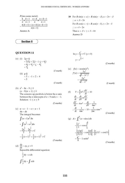 Excel Success One HSC Year 12 Mathematics Extension 1 (2025 Edition)