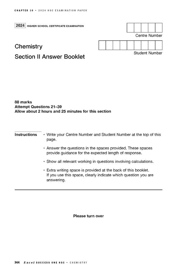 Excel Success One HSC Year 12 Chemistry (2025 Edition)