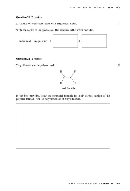 Excel Success One HSC Year 12 Chemistry (2025 Edition)