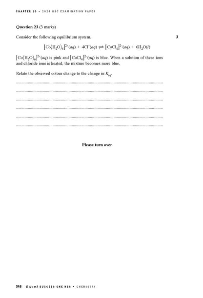 Excel Success One HSC Year 12 Chemistry (2025 Edition)