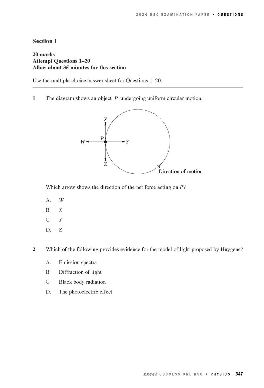 Excel Success One HSC Year 12 Physics (2025 Edition)