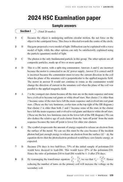 Excel Success One HSC Year 12 Physics (2025 Edition)