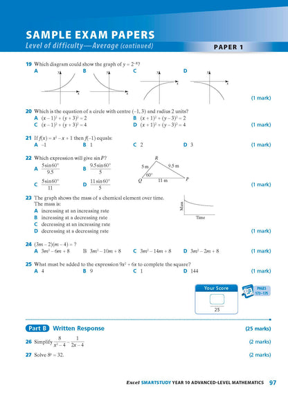 Excel SmartStudy - Advanced Mathematics Year 10