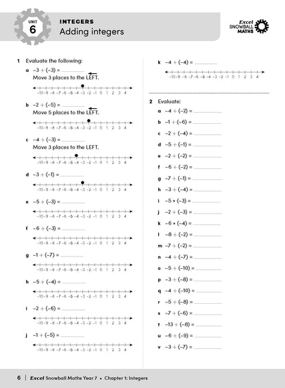 Excel Snowball - Maths Year 7