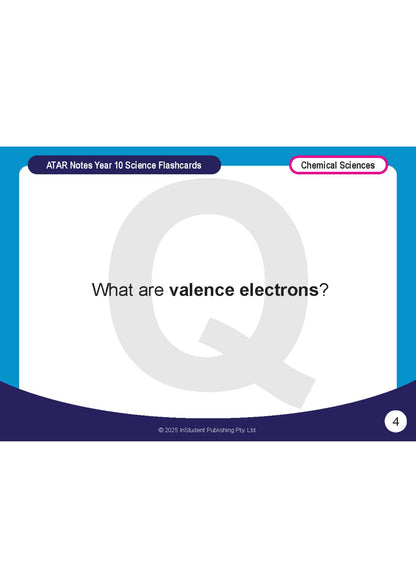 ATAR Notes Flashcards: Year 10 Science (2026 Edition)