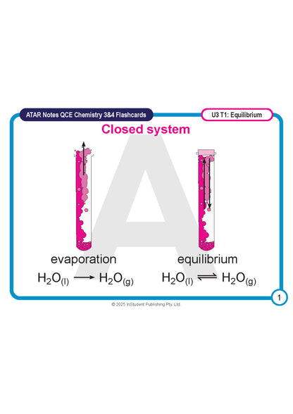 ATAR Notes Flashcards: QCE Chemistry 3&4 (2026-2028)