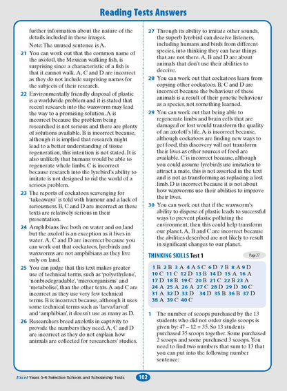 Excel Selective Schools and Scholarship Tests Years 5-6