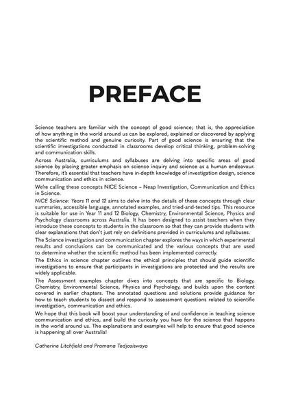 NICE Science: Years 11 and 12