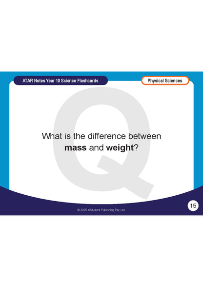 ATAR Notes Flashcards: Year 10 Science (2026 Edition)