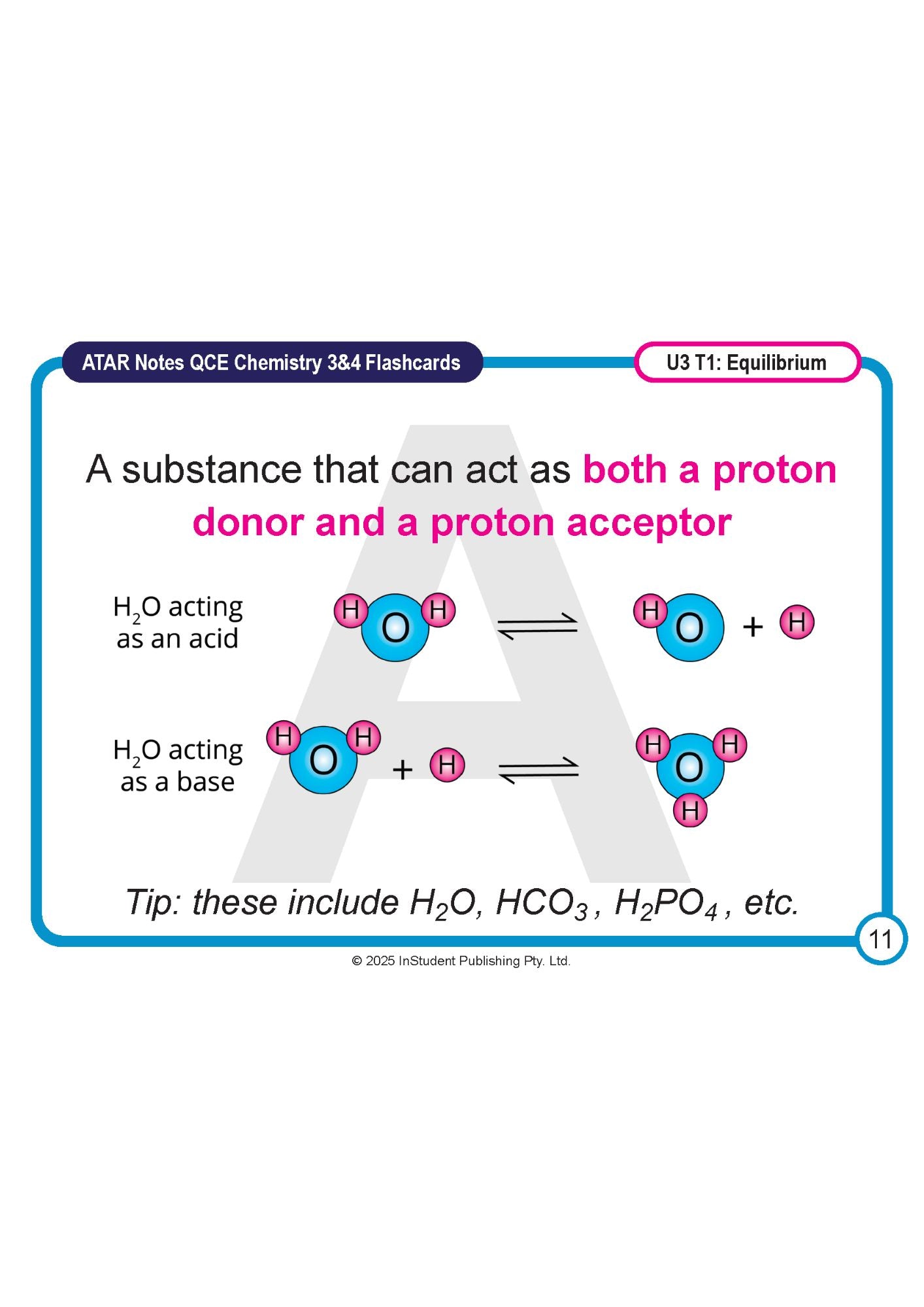 ATAR Notes Flashcards: QCE Chemistry 3&4 (2026-2028)