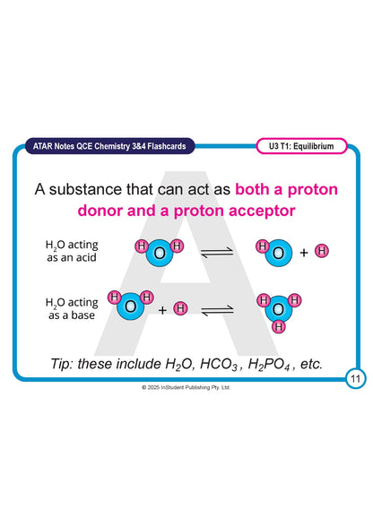 ATAR Notes Flashcards: QCE Chemistry 3&4 (2026-2028)