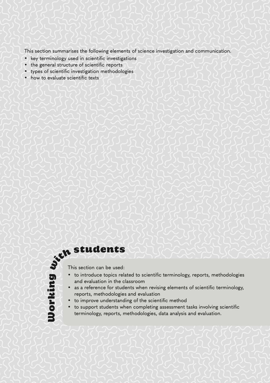 NICE Science: Years 11 and 12