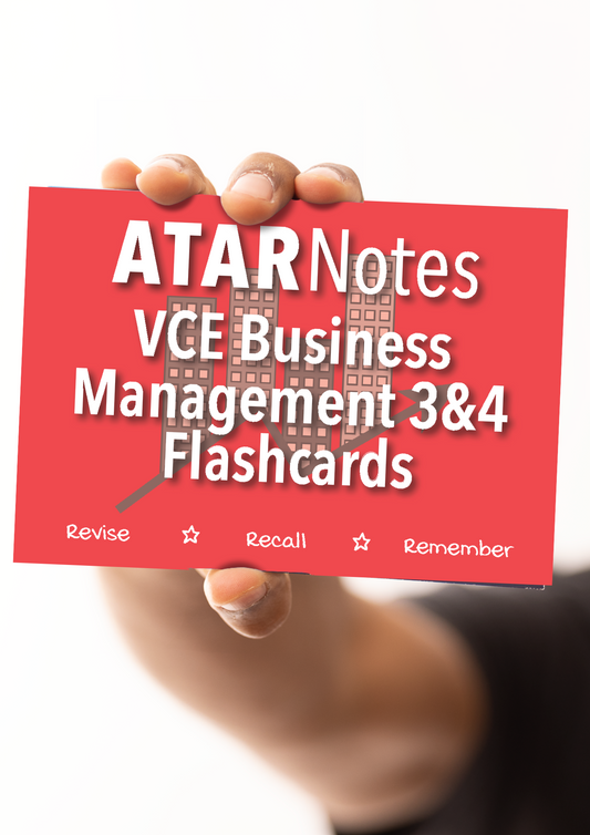 ATAR Notes Flashcards: VCE Business Management 3&4