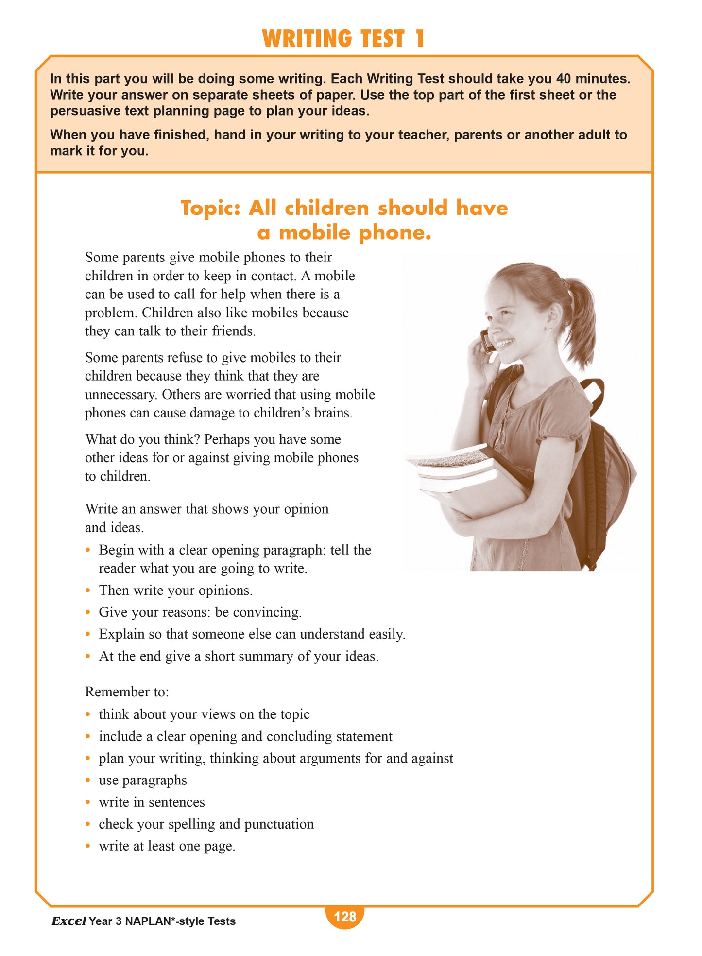 Excel Year 3 NAPLAN*-style Tests