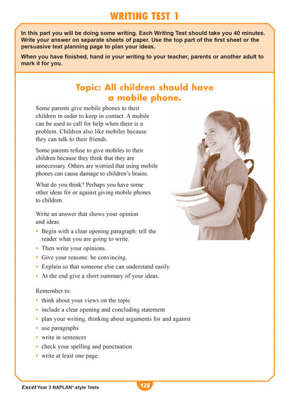 Excel Year 3 NAPLAN*-style Tests