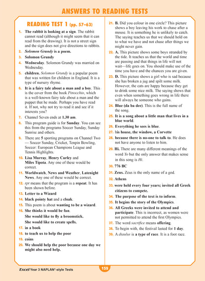 Excel Year 3 NAPLAN*-style Tests