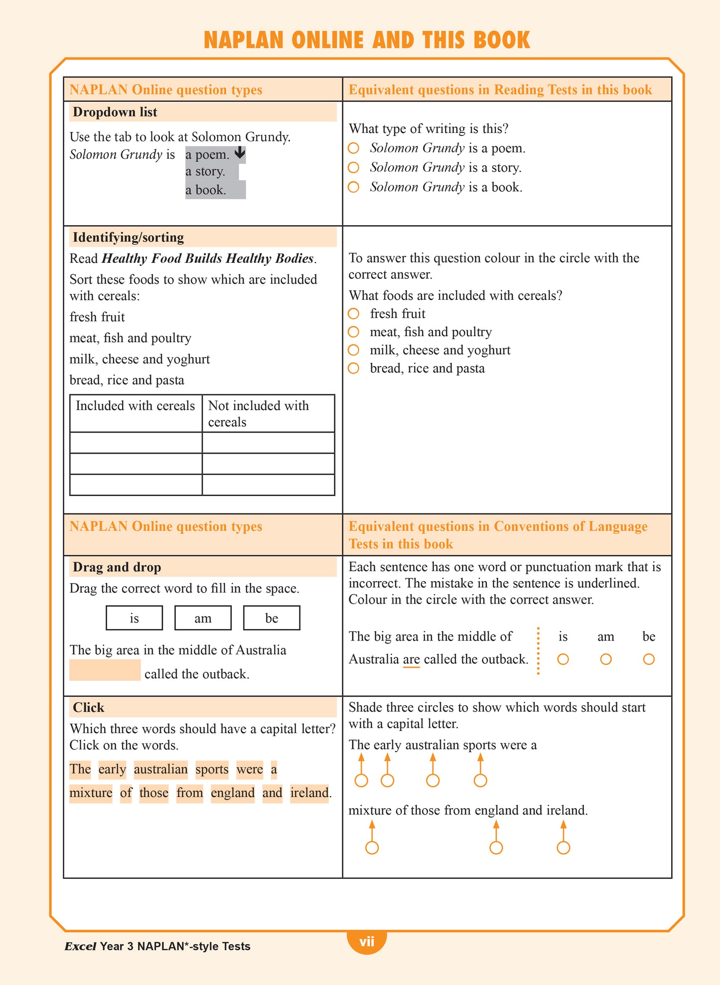Excel Year 3 NAPLAN*-style Tests