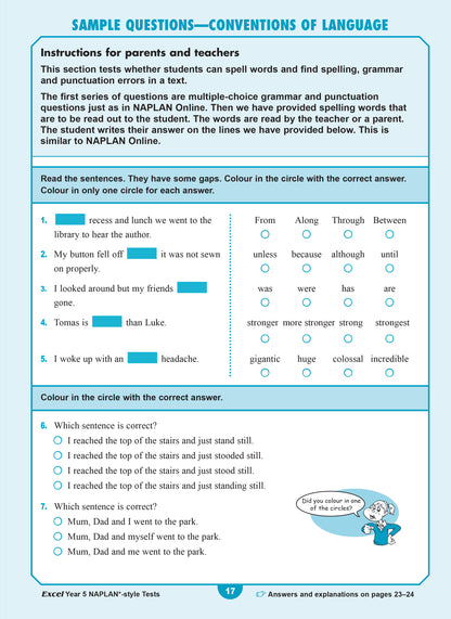 Excel Year 5 NAPLAN*-style Tests