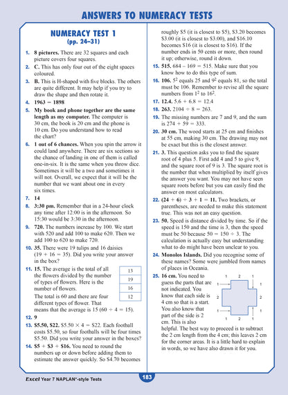 Excel Year 7 NAPLAN*-style Tests