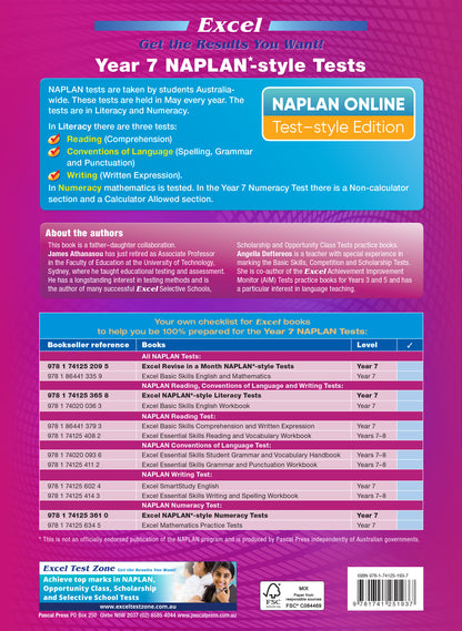 Excel Year 7 NAPLAN*-style Tests