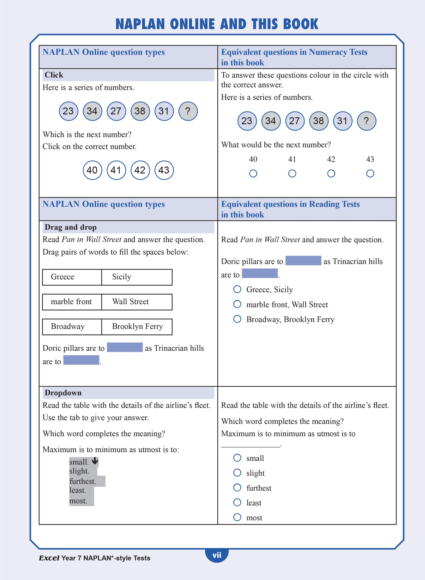 Excel Year 7 NAPLAN*-style Tests