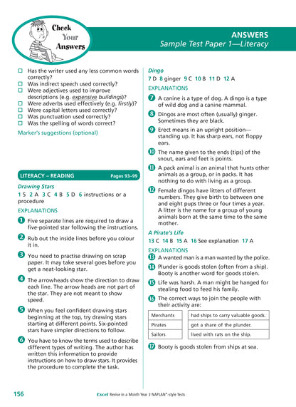 Excel Revise in a Month Year 3 NAPLAN*-style Tests