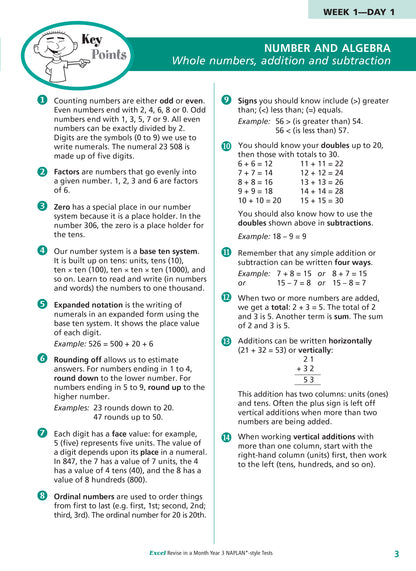 Excel Revise in a Month Year 3 NAPLAN*-style Tests